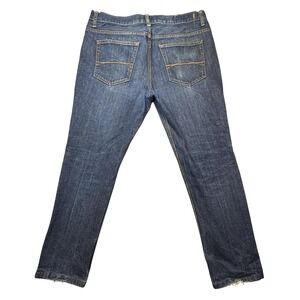 Aeropostale Jeans Mens 36x27.5 Blue Denim Straight Leg Zip Fly 5 Pocket Mid Rise